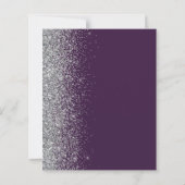 Papier Mariage de calligraphie de Parties scintillant d'a (Dos)