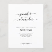 Papier Mariage de calligraphie tout en un (Devant)