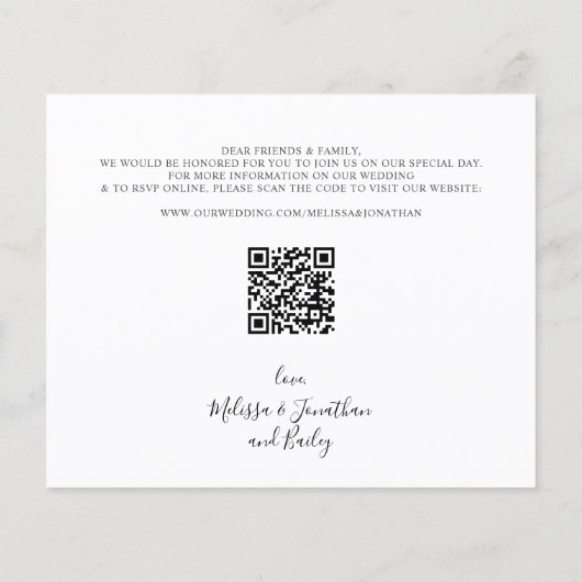 Papier Mariage de chien photo animal Enregistrer la date (Dos)