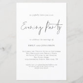 Papier Mariage de code QR du script budgétaire Invitation (Devant)