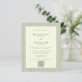 Papier MARIAGE de code Qr écorce écoresponsable BUDGET (Debout devant)