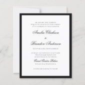 Papier MARIAGE de code QR noir et blanc BUDGET Classic (Devant)