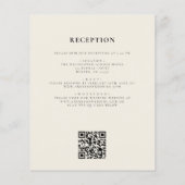 Papier Mariage de code QR tout en un Fleur sauvage budgét (Dos)