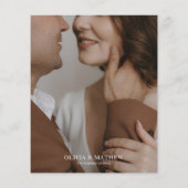 Papier MARIAGE de collection photo de script classique BU (Dos)