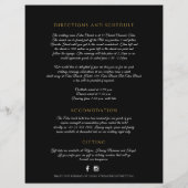 Papier Mariage de couronnes en or noir monogramme (Dos)