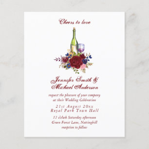 Papier Mariage de dégustation ou Fête des mariées Budget