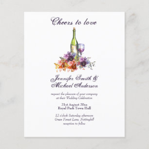 Papier Mariage de dégustation ou Fête des mariées Budget