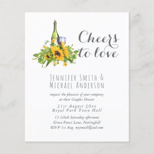 Papier Mariage de dégustation ou Fête des mariées Budget