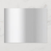 Papier Mariage de fleurs blanches en argent Enregistrer l (Dos)