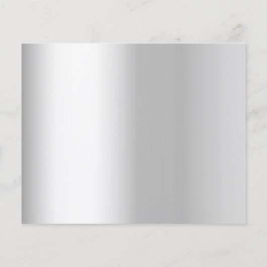 Papier Mariage de fleurs blanches en argent Enregistrer l (Dos)