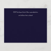 Papier Mariage de fleurs bleues de la Marine Budget moder (Dos)