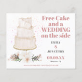 Papier Mariage De Gâteau Gratuit Sur Le Côté Enregistrer  (Devant)