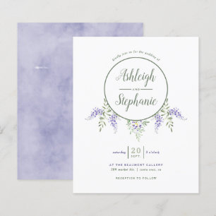 Papier Mariage de goutte d'aquarelle budgétaire
