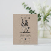 Papier Mariage de Halloween Cartoon mariée pièce dessinée (Debout devant)