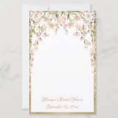 Papier Mariage de jeu de Fête des mariées de rougissement (Dos)