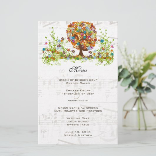 Papier Mariage de la branche côté forêt enchantée (Debout devant)