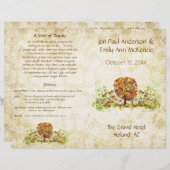 Papier Mariage de la branche côté forêt enchantée (Devant / Derrière)