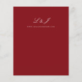 Papier Mariage de la calligraphie de Bourgogne (Dos)