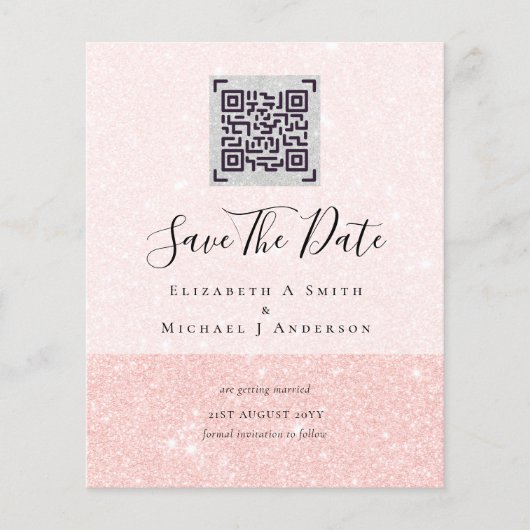 Papier Mariage de la date de sauvegarde du code de numéri (Devant)