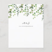 Papier Mariage de la verdure budgétaire (Dos)