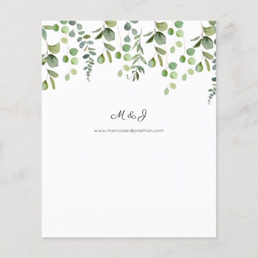 Papier Mariage de la verdure budgétaire (Dos)