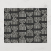 Papier Mariage de lignes d'arche noire géométrique modern (Dos)