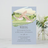 Papier Mariage de magnifiques hiboux (Debout devant)