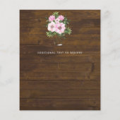 Papier Mariage de Merci de  de la Monnaie Rose (Dos)