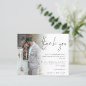 Papier Mariage de Merci de photos du script budgétaire 6 (Debout devant)