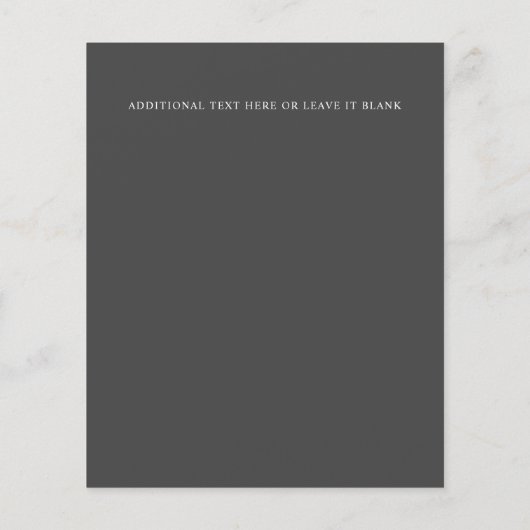 Papier MARIAGE de monogramme à double bordure BUDGET élég (Dos)