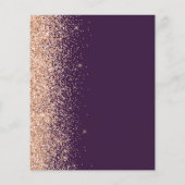 Papier Mariage de Parties scintillant Budget Dark Purple  (Dos)