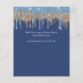 Papier Mariage de Parties scintillant de séchage en or bl (Dos)