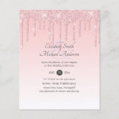 Papier MARIAGE de Parties scintillant rose (Devant)