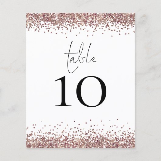 Papier Mariage de Parties scintillant rose or non blanc (Dos)