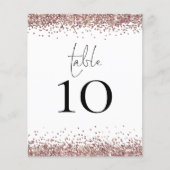 Papier Mariage de Parties scintillant rose or non blanc (Devant)