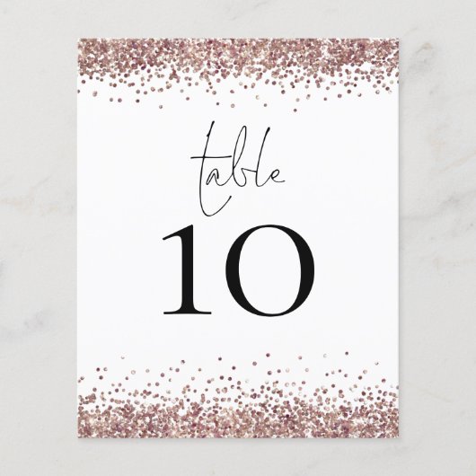 Papier Mariage de Parties scintillant rose or non blanc (Devant)