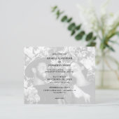 Papier Mariage de paysage photo noir et blanc Budget (Debout devant)