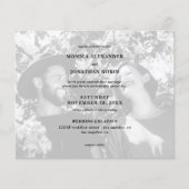 Papier Mariage de paysage photo noir et blanc Budget (Devant)