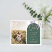 Papier Mariage de PHOTO tout-en-1 Budget Wisteria QR Code (Debout devant)