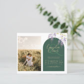 Papier Mariage de PHOTO tout-en-1 Budget Wisteria QR Code (Debout devant)