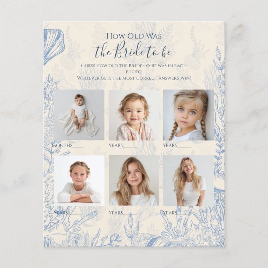 Papier Mariage de rêve: quelle était l'âge de la mariée ? (Devant)