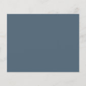 Papier Mariage de script bleu foncé minimal du budget Dat (Dos)