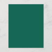 Papier Mariage de script de code QR Budget Emerald RSVP (Dos)