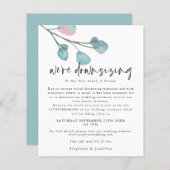 Papier Mariage de script de réduction budgétaire Eucalypt (Devant / Derrière)