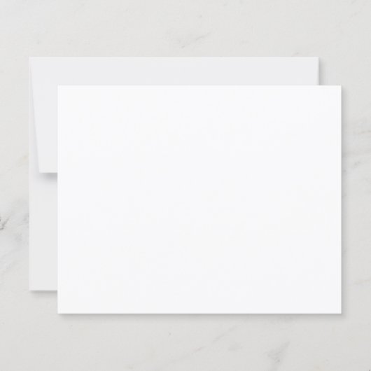 Papier Mariage de script élégant budget Invitation de soi (Dos)