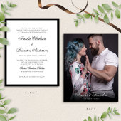 Papier MARIAGE de script photo noir et blanc BUDGET Class