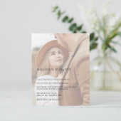 Papier Mariage de superposition de photo élégant du budge (Debout devant)