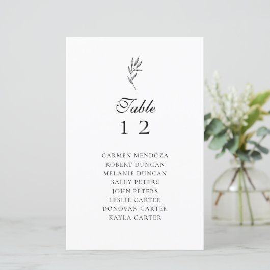 Papier Mariage de tableau de bord élégant et minimal du b (Debout devant)