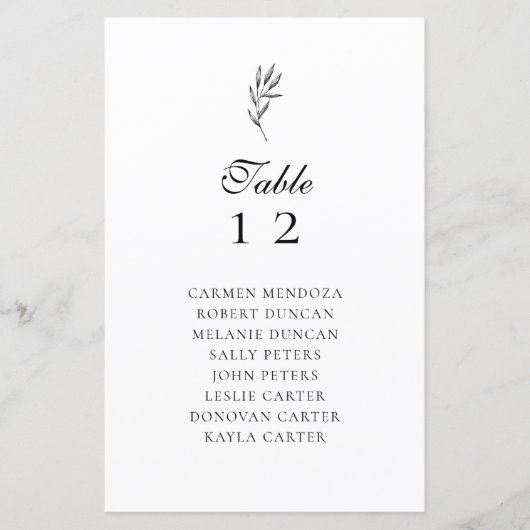 Papier Mariage de tableau de bord élégant et minimal du b (Devant)