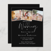 Papier MARIAGE de tendance BUDGET couleurs NOIR et rouge (Devant / Derrière)